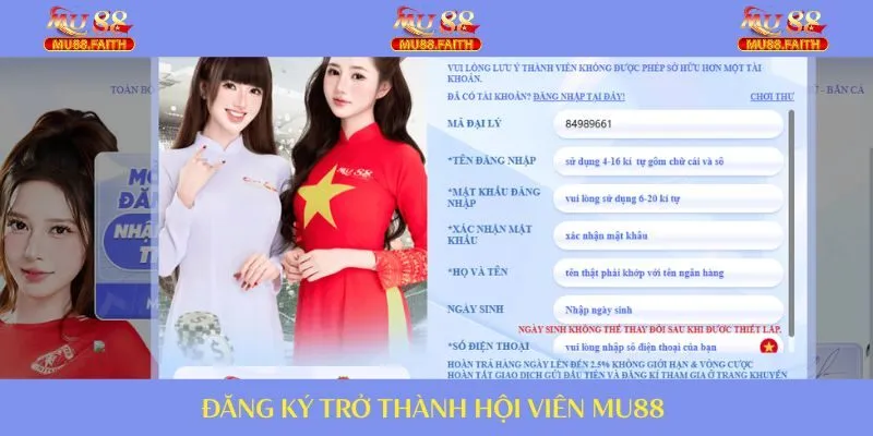 Đăng ký nhanh thành viên với thao tác dễ thực hiện