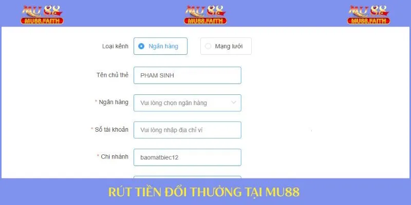 Đổi thưởng thuận lợi với quy trình rút tiền dễ dàng
